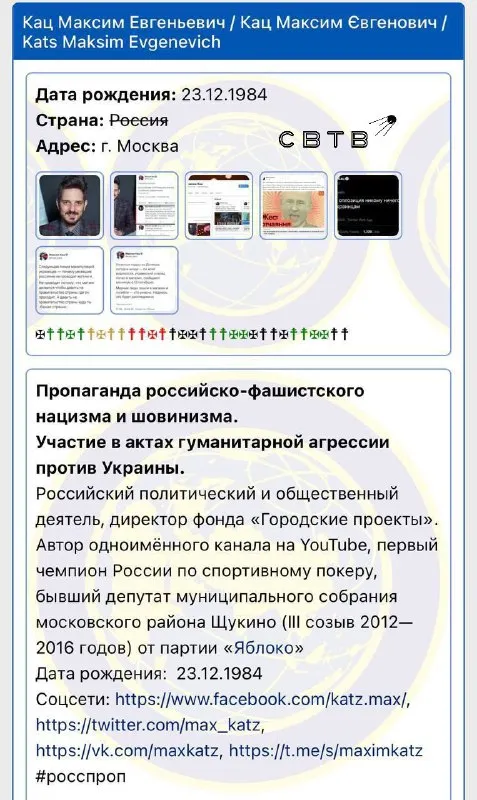 Профиль Максима Каца