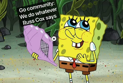 SpongeBob Does Whatever Russ Cox Says
