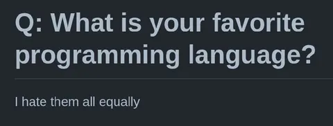 I Hate All Programming Languages