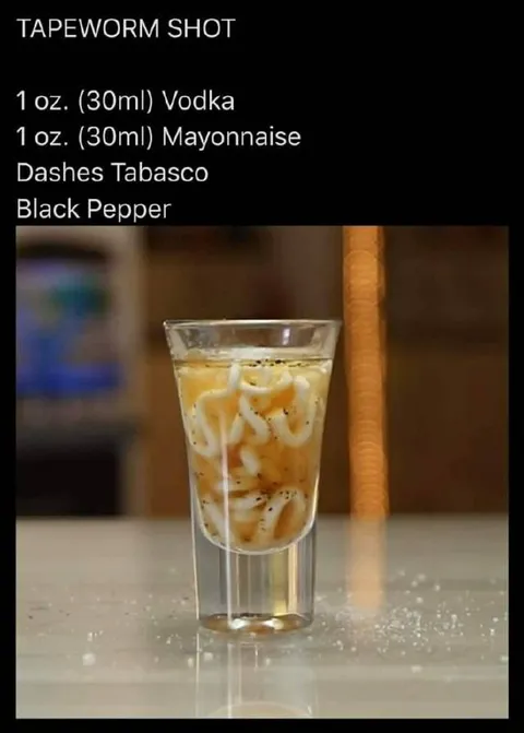 Tapeworm Shot Recipe