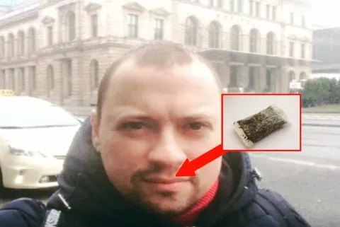 Мужчина и подозрительный бутерброд