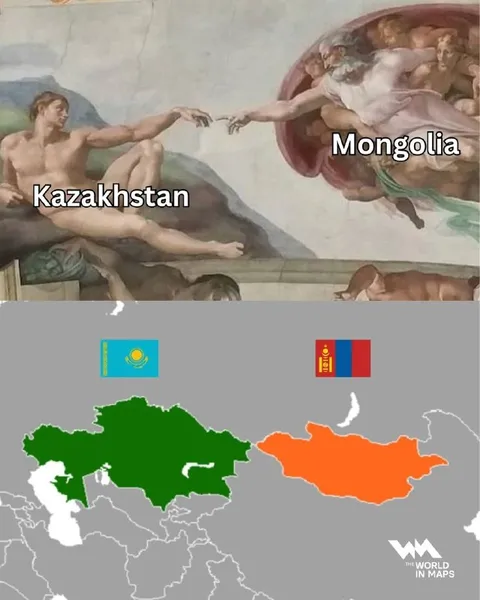 Kazakhstan Mongolia Creation Meme