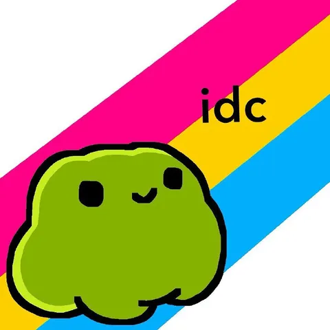 Rainbow Green Blob IDC