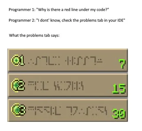 Problems Tab Says Enchantments