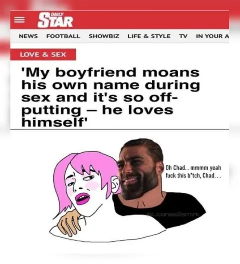 Chad Loves Himself During Sex