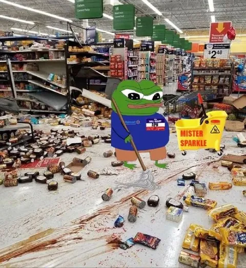Pepe Cleans Up Walmart