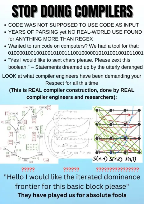 Stop Doing Compilers
