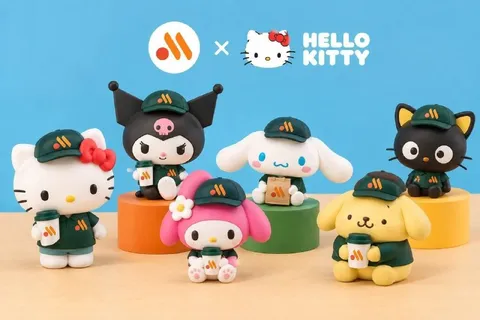 Hello Kitty в стиле кофейни