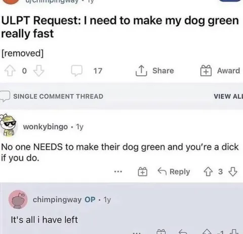 Make My Dog Green