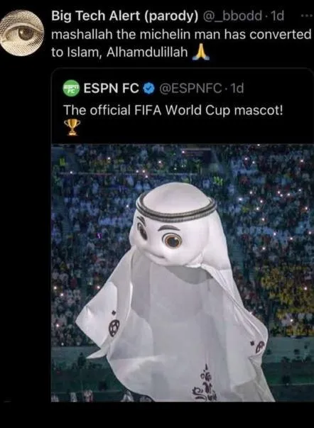 Michelin Man Converts to Islam