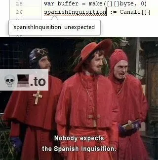 Nobody Expects the Spanish Inquisition