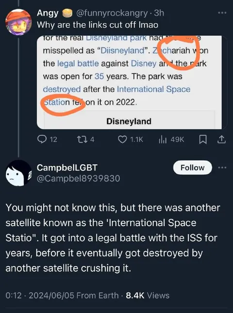 International Space Statio Satellite Joke
