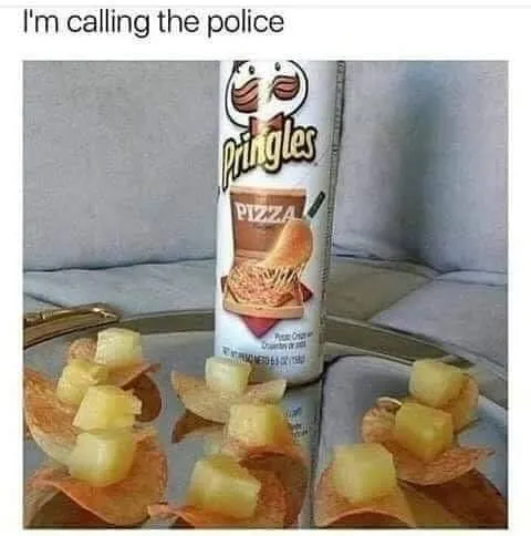 Pringles Pizza Crime Scene