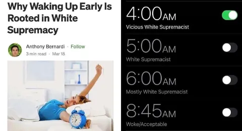 Waking Up Early White Supremacy
