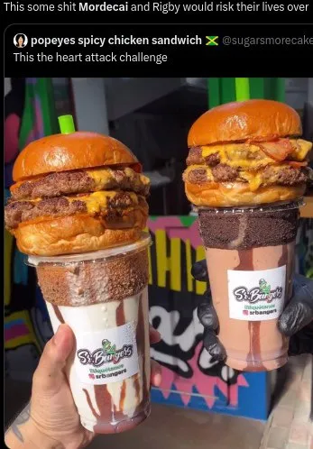Mordecai and Rigby Burger Challenge