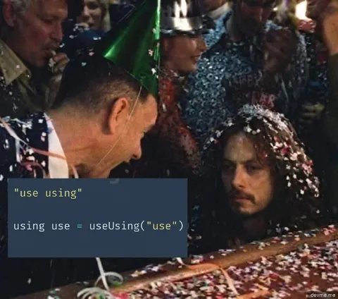 Use Using Programming Joke