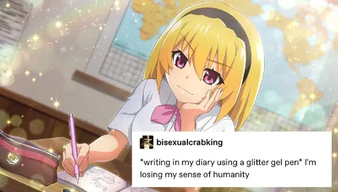 Glitter Gel Pen Existential Crisis