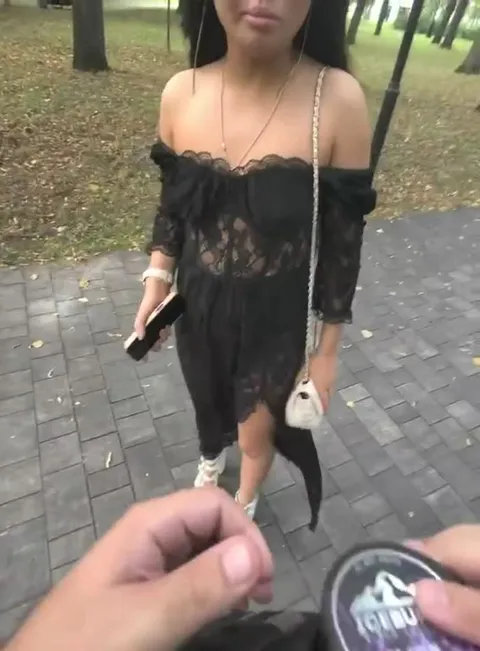 Woman Takes the Black Gum