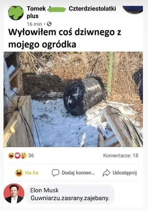 Dziwny przedmiot z ogródka