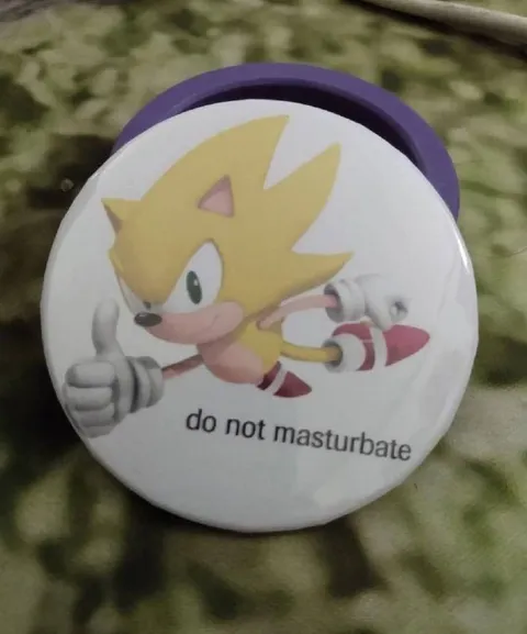 Sonic Do Not Masturbate Badge