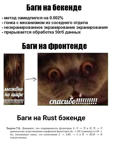 Баги на бэкенде и фронтенде
