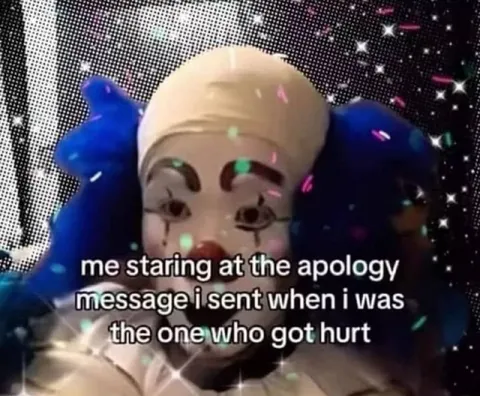 Staring at the Apology Message
