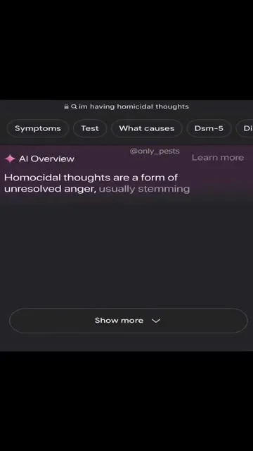 Google Search Takes a Dark Turn