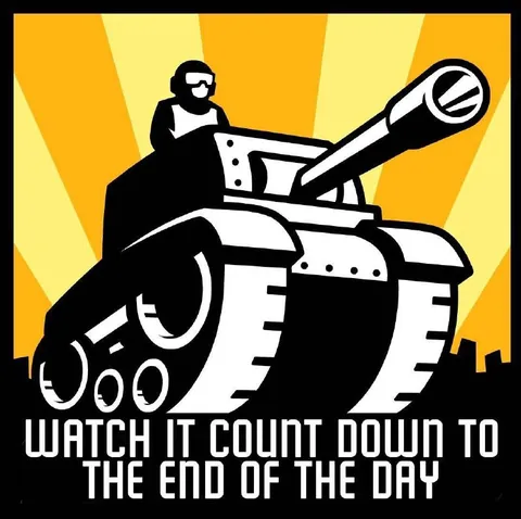 Tank Counts Down to Day's End