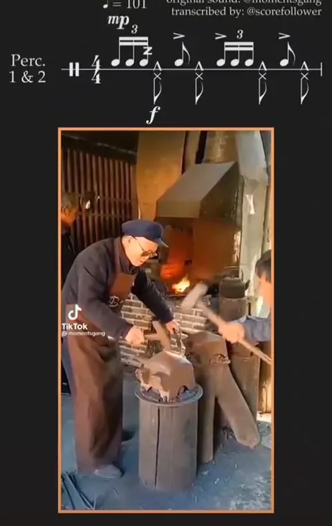 Blacksmiths Follow the Sheet Music