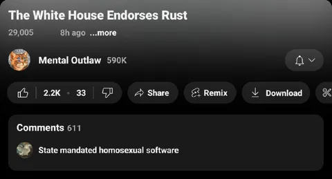 The White House Endorses Rust