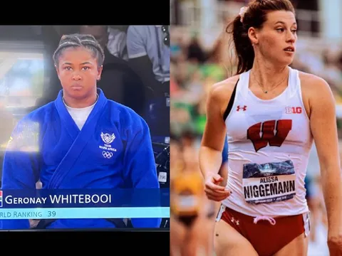 Two Athletes, One Face