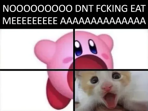 Kirby Screaming No Eating