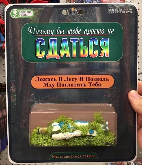 Просто сдайся и лежи в лесу