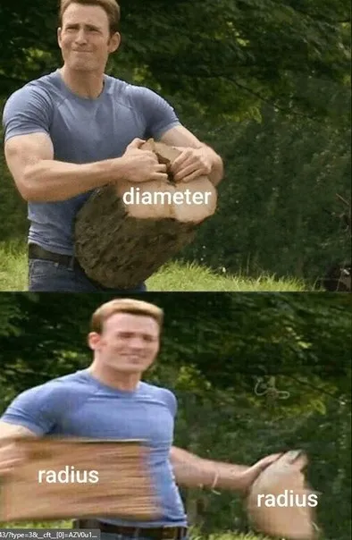 Diameter Radius Confusion