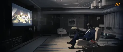 Masked Man Watches Mortuary Saga