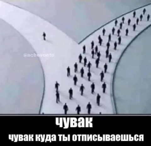 Чувак, куда ты отписываешься