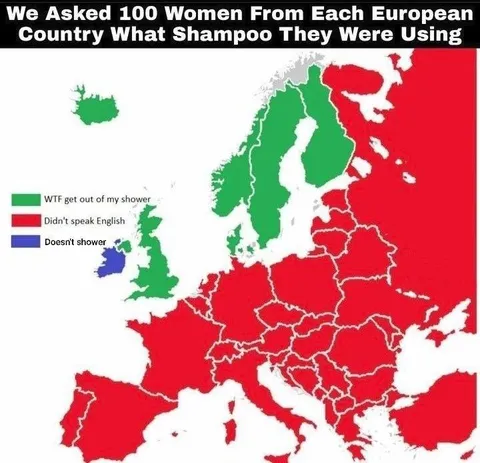 European Shampoo Survey Map
