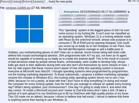 Windows 11 Operating System Rant