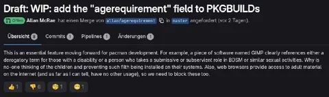 The agerequirement Field Request