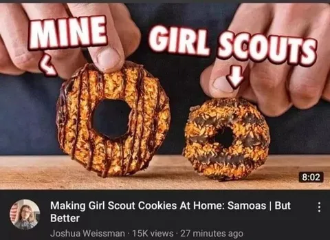 Mine Versus Girl Scout Cookies