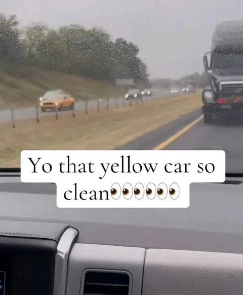 That Yellow Car So Clean
