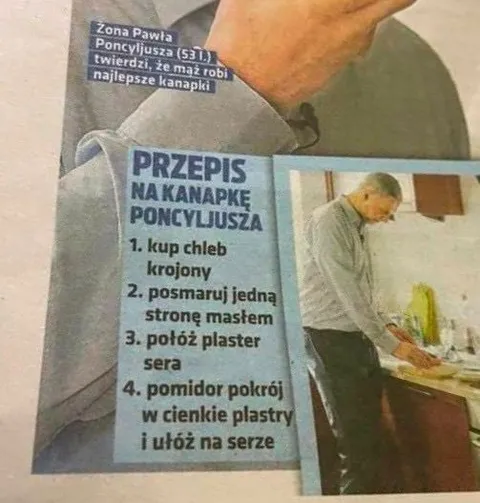 Przepis na kanapkę Poncyliusza