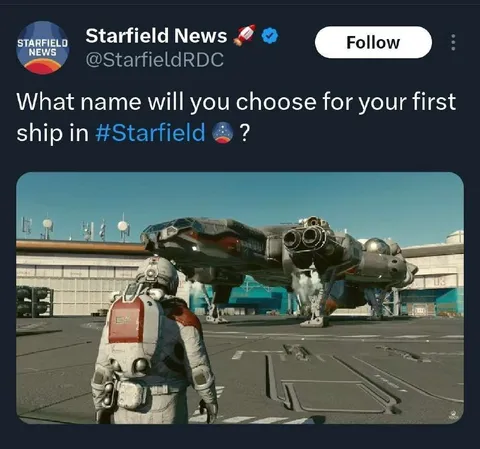 Starfield First Ship Name