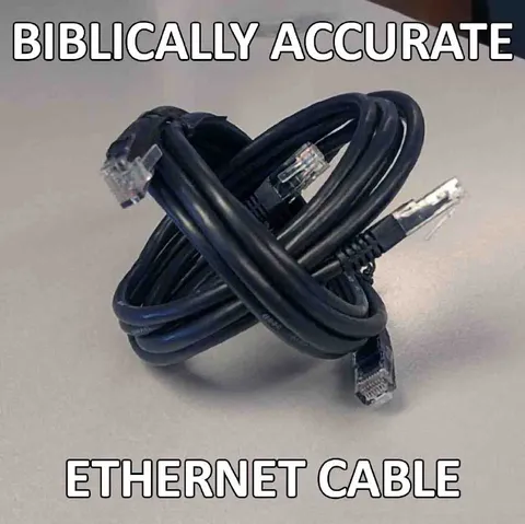 Biblically Accurate Ethernet Cable