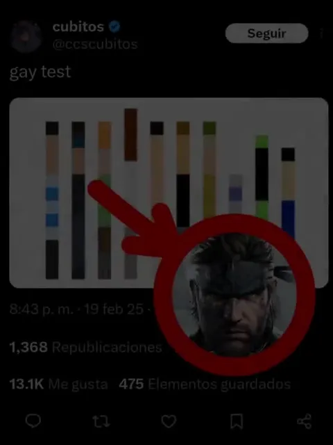 El test gay de Solid Snake