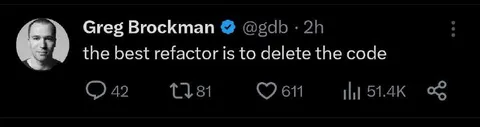 Best Refactor: Delete the Code