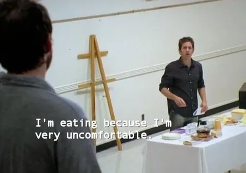 I'm Eating Because I'm Uncomfortable