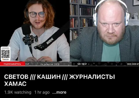 Светов, Кащин и журналисты ХАМАС