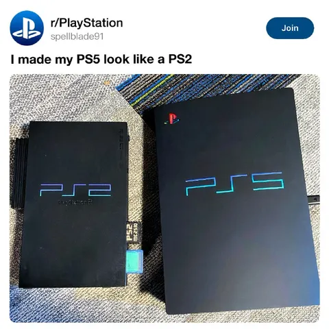 PS5 Made to Look Like PS2