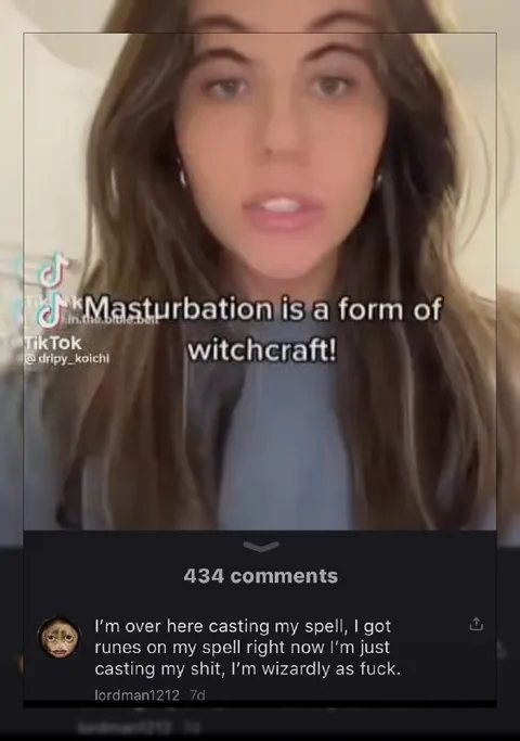 Masturbation Is Witchcraft